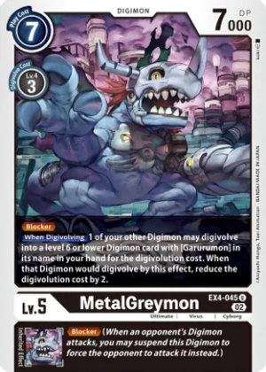 MetalGreymon – EX4-045 – Uncommon