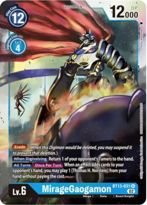 MirageGaogamon – BT13-031 – Rare