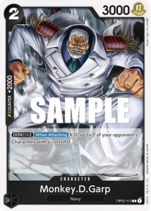 Monkey.D.Garp (115) - Paramount War (OP02-115 R)