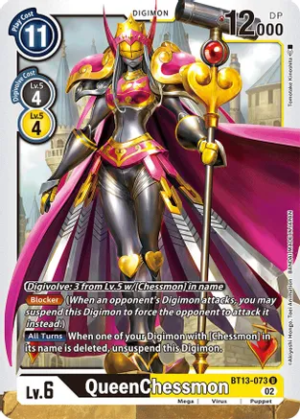 QueenChessmon – BT13-073 – Uncommon
