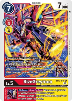 RizeGreymon – BT13-015 – Common