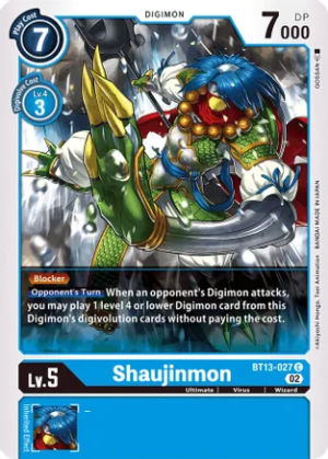 Shaujinmon - Versus Royal Knight Booster (BT13-027 C)