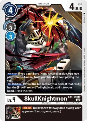 SkullKnightmon – EX4-040 – Common