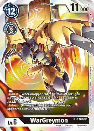 WarGreymon – BT2-065 – Release Special Booster – BT2-065 SR