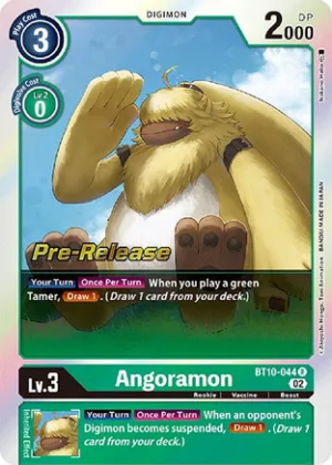 Angoramon - Xros Encounter Pre-Release Cards (BT10_PR)