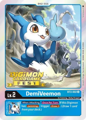 DemiVeemon - BT3-002 (Digimon Card Game Fest 2022) - Release Special Booster (BT3-002 U)