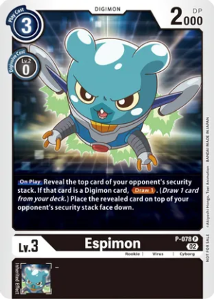 Espimon - P-078 (Versus Royal Knight Booster Pre-Release) - Digimon Promotion Cards (D-PR)