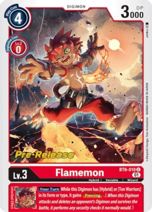Flamemon - Double Diamond Pre-Release Cards (BT06_PR)