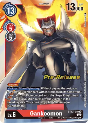 Gankoomon - Versus Royal Knight Booster Pre-Release Cards (BT13_PR)