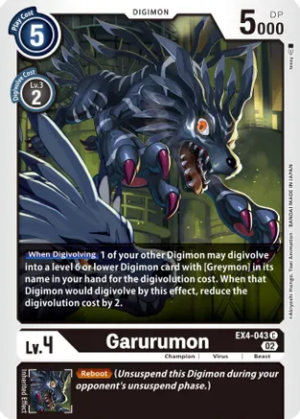 Garurumon – EX4-043 – Common