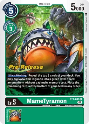 MameTyramon - Next Adventure Pre-Release Cards (BT07_PR)