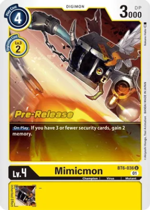 Mimicmon - Double Diamond Pre-Release Cards (BT06_PR)