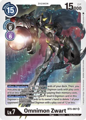 Omnimon Zwart – Battle of Omni – BT5-087 SR
