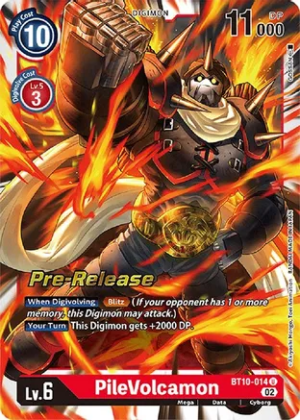 PileVolcamon - Xros Encounter Pre-Release Cards (BT10_PR)