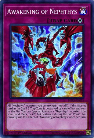Yu-Gi-Oh! Singles - Nephthys, The Sacred Flame - HISU-EN008 - Secret Rare - 1st Edition - Hidden Summoners