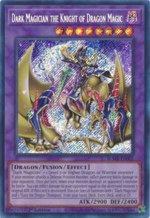 Dark Magician the Knight of Dragon Magic - BLMR-EN001 - Secret Rare