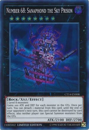 Number 68: Sanaphond the Sky Prison - CT14-EN008 - Super Rare (ESP)