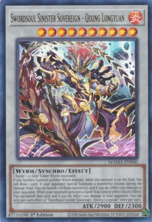 Swordsoul Sinister Sovereign - Qixing Longyuan - MAMA-EN040 - Ultra Rare