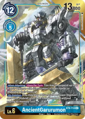 AncientGarurumon (Alternate Art) – Great Legend – BT4-114 SEC