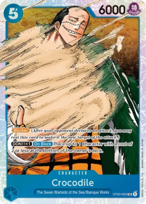 Crocodile (003) - Starter Deck 3: The Seven Warlords of The Sea (ST-03) (REVISION)