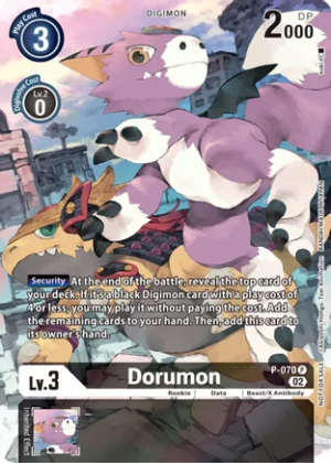 Dorumon - P-070 (Official Tournament Pack Vol.10) - Digimon Promotion Cards (D-PR)