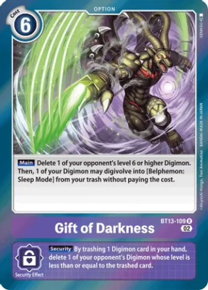 Gift of Darkness – BT13-109 – Rare