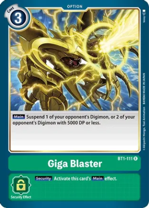 Giga Blaster – Release Special Booster – BT1-111 R