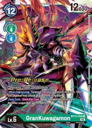 GranKuwagamon - Across Time Pre-Release Cards (BT12_PR)