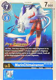 MarinChimairamon - Great Legend Pre-Release Cards (BT04_PR)