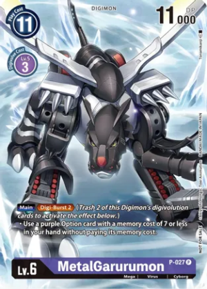 MetalGarurumon - P-027 (Winner Pack Across Time) - Digimon Promotion Cards (D-PR)