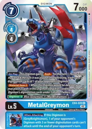 MetalGreymon – EX4-020 – Rare