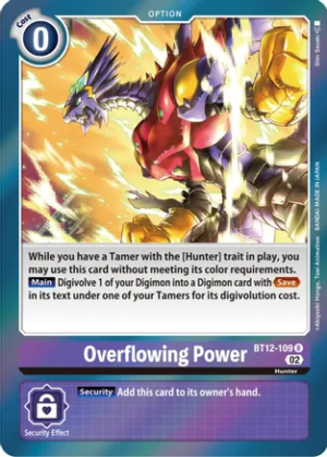 Overflowing Power – BT12-109 – Across Time – Rare