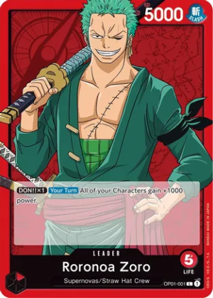 Roronoa Zoro (001) - Romance Dawn (OP01-001 L)