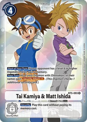 Tai Kamiya & Matt Ishida (Box Topper) – Battle of Omni – BT5-093 R