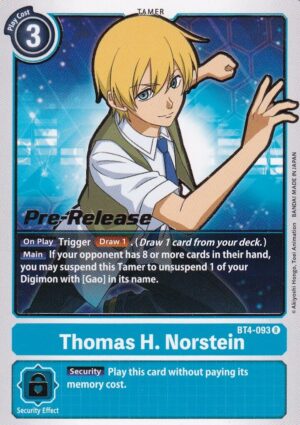 Thomas H. Norstein - Great Legend Pre-Release Cards (BT04_PR)