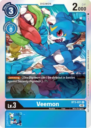 Veemon - BT3-021 (Official Tournament Pack Vol.8) - Release Special Booster (BT01-03)