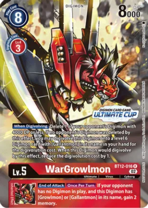 WarGrowlmon (Ultimate Cup) - Across Time (BT12)