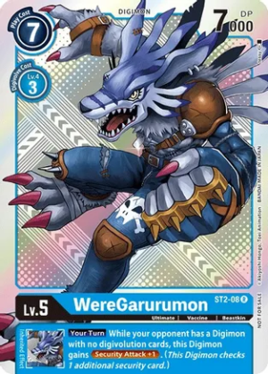WereGarurumon - ST2-08 (Official Tournament Pack Vol.2) - Starter Deck 02: Cocytus Blue (ST-2)