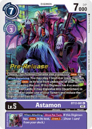 Astamon - Across Time Pre-Release Cards (BT12_PR)