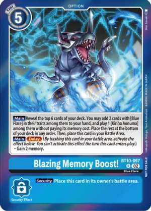 Blazing Memory Boost! (Event Pack 5) - Xros Encounter (BT10)