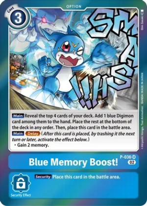 Blue Memory Boost! – P-036 Super Rare RB