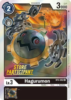 Hagurumon - BT2-052 (Store Participant) - Release Special Booster (BT01-03)