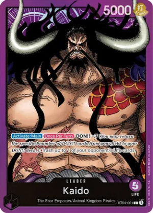 Kaido (001) - Starter Deck 4: Animal Kingdom Pirates (ST-04-001 L)