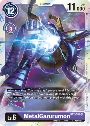 MetalGarurumon – BT2-081 – Release Special Booster – BT2-081 SR