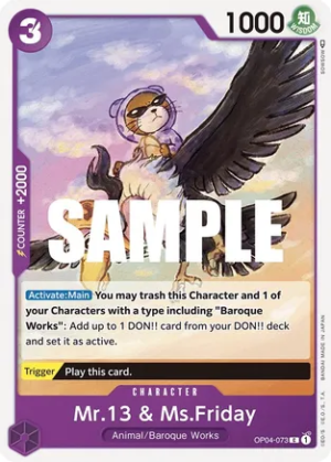 Mr.13 & Ms.Friday - Kingdoms of Intrigue (OP04-073 C)