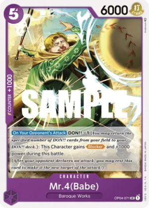 Mr.4(Babe) - Kingdoms of Intrigue (OP04-071 UC)