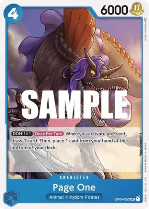 Page One - Kingdoms of Intrigue (OP04-053 UC)