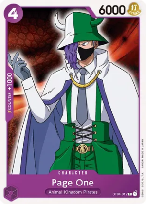Page One - Starter Deck 4: Animal Kingdom Pirates (ST-04-012 C)