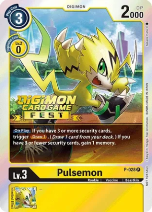 Pulsemon - P-028 (Digimon Card Game Fest 2022) - Digimon Promotion Cards (D-PR)