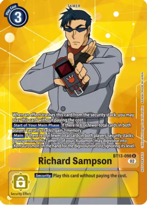 Richard Sampson (Box Topper) - Versus Royal Knights (BT13-098 U)